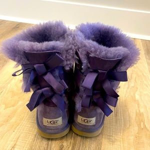 Authentic Purple Bow Uggs